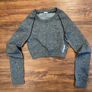 Gymshark Adapt Marl seamless long sleeve crop